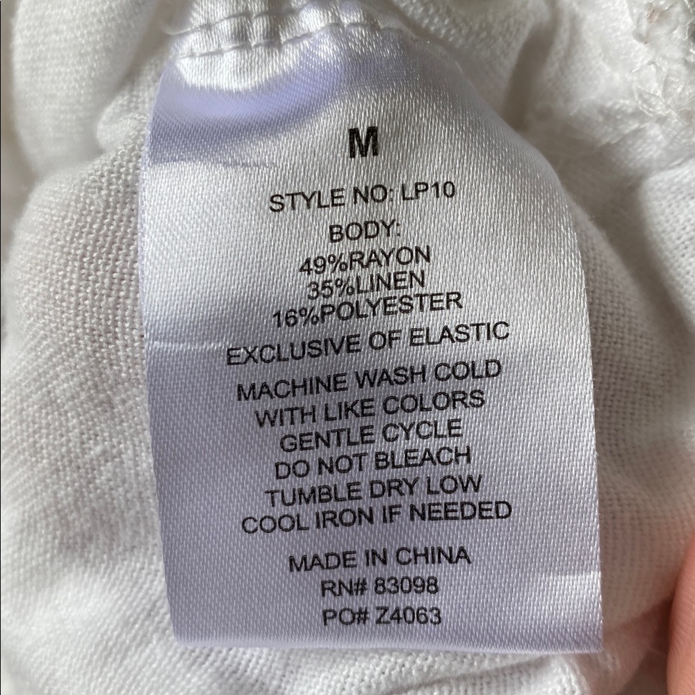C Sono White Textured pants - Picture 9 of 10